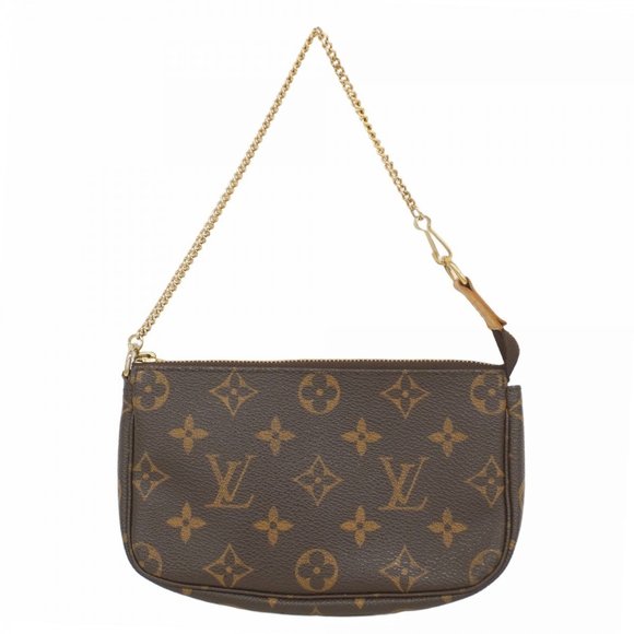 Louis Vuitton Monogram Mini Pochette Accessoires M58009 Brown Women's Pouch - Picture 1 of 9